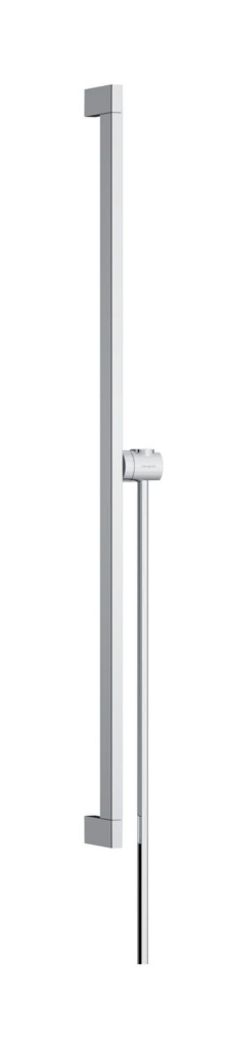 Hansgrohe-HG-Unica-Brausestange-E-Puro-90-cm-mit-Easy-Slide-Handbrausehalter-und-Isiflex-Brauseschlauch-160-cm-Chrom-24403000 gallery number 1